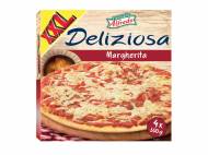 4 pizzas margherita1 , prezzo 1.99 € per 1,2 kg 
- 900 g ...