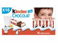 16 Kinder chocolat , le prix 1.62 € 
- Le paquet de 200 g ...