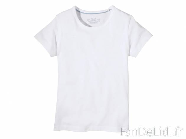 T-shirt fille , prezzo 1.99 € per L&apos;unité au choix 
- Ex. : 85 % coton ...