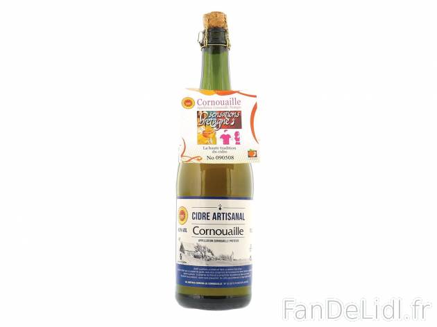 Cidre de Cornouaille AOP1 , prezzo 2.89 € per 75 cl 
- Inédit chez Lidl- Ce ...