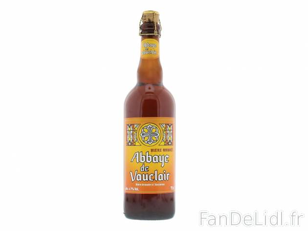 Abbaye de Vauclair triple1 , prezzo 2.29 € per 75 cl 
- 8,5 % Vol.La bière du ...