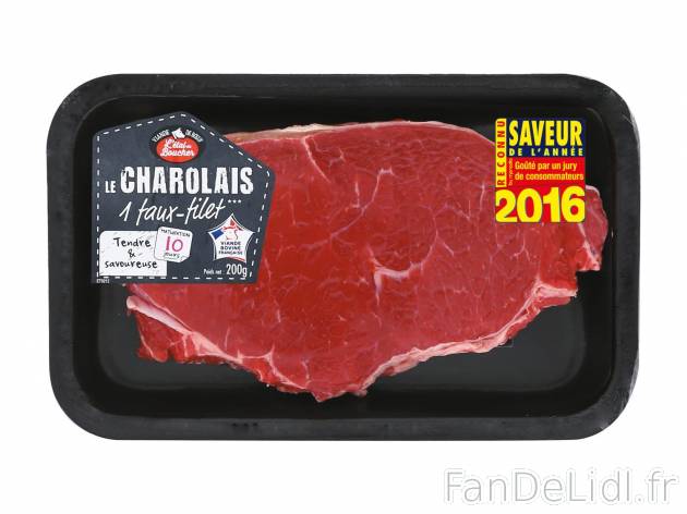 Faux-filet Charolais1 , prezzo 3.99 &#8364; per 200 g 
&nbsp;&nbsp;&nbsp;&nbsp; ...