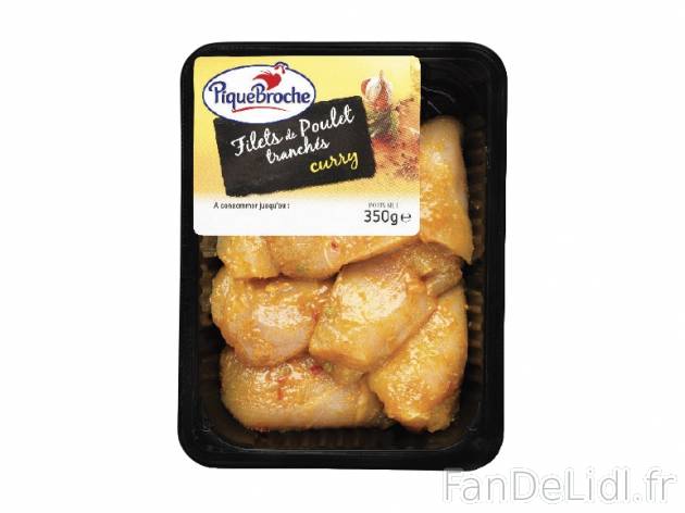 Filets de poulet marinés , prezzo 3.29 € per 350 g au choix, 1 kg = 9,40 € ...