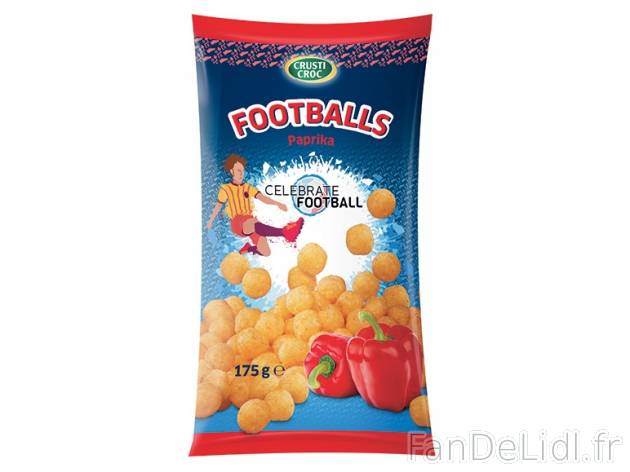 Snacks balls , prezzo 0.99 € per 175 g au choix, 1 kg = 5,66 € EUR. 
- Au choix ...