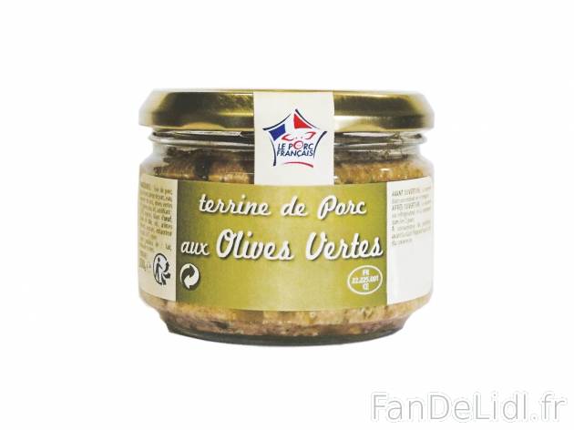 Terrine de porc aux olives vertes1 , prezzo 0.79 € per 180 g 
    