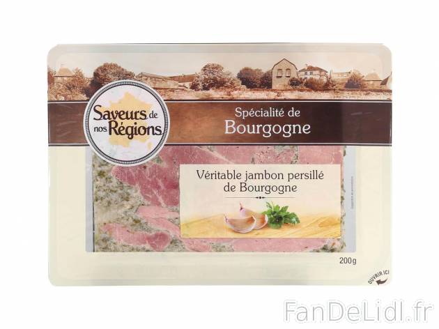 Véritable jambon persillé de Bourgogne1 , prezzo 1.95 € per 200 g 
    