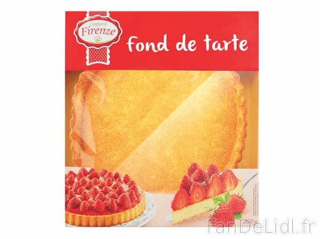 Fond de tarte , prezzo 0.99 € per 125/300 g au choix, 1 kg = 7,92 € EUR. 
- ...
