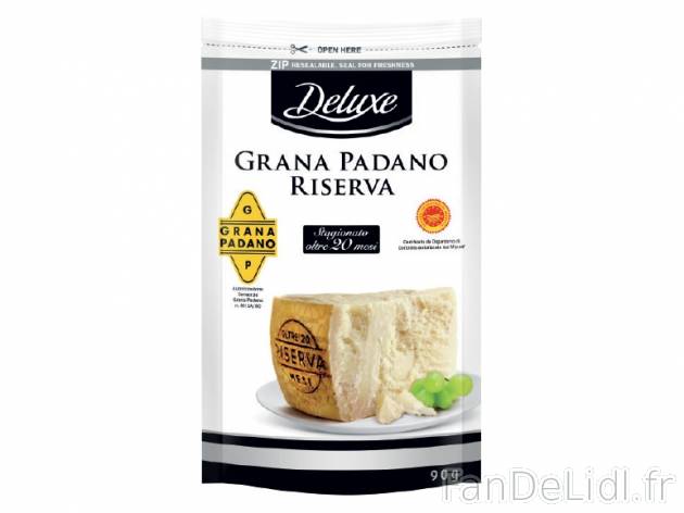 Grana Padano riserva DOP , prezzo 1.19 € per 90 g, 1 kg = 13,22 € EUR. 
- 20 ...