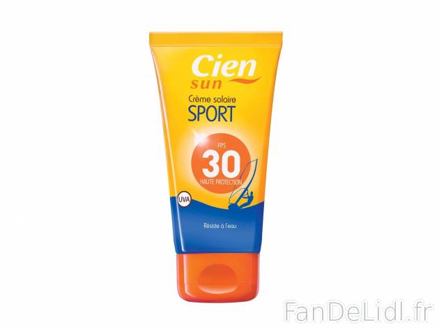 Crème solaire , prezzo 2.99 € per 75 ml au choix 
- Au choix : sport haute protection ...