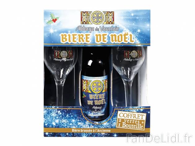 Coffret Abbaye de Vauclair bière de Noël , prezzo 6.99 € per 75 cl, 1 L = 9,32 ...