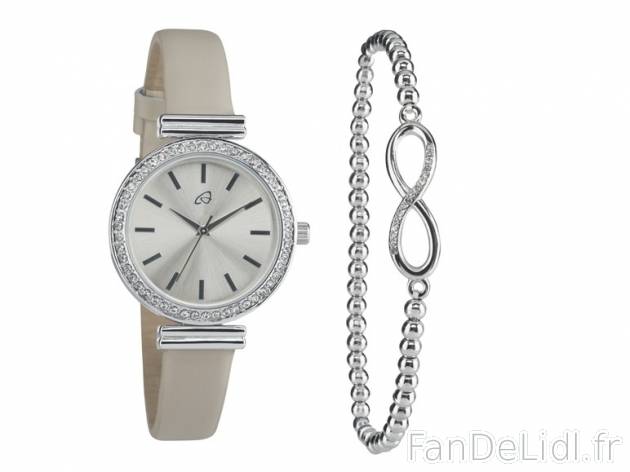 Parure montre et bracelet femme , prezzo 10.99 € per Le set au choix 
- Montre ...