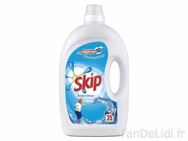 Skip Active Clean lessive liquide , prezzo 5.39 € per 2,45 L, 1 L = 2,20 € EUR. ...