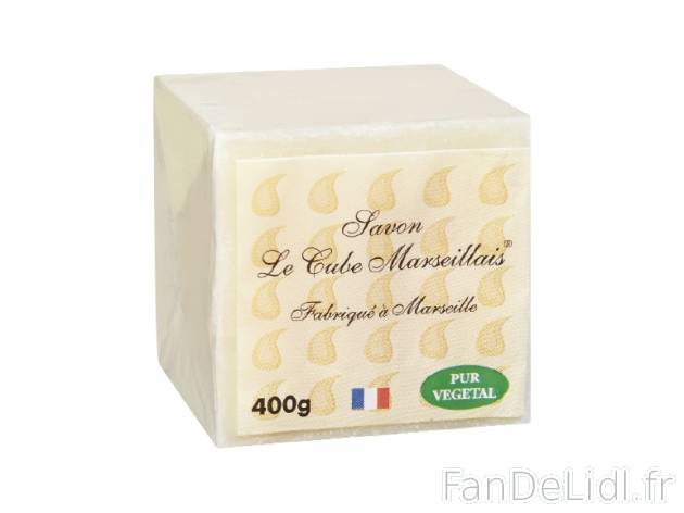 Savon de Marseille Le Cube Marseillais , prezzo 1.99 € per 400 g, 1 kg = 4,98 ...