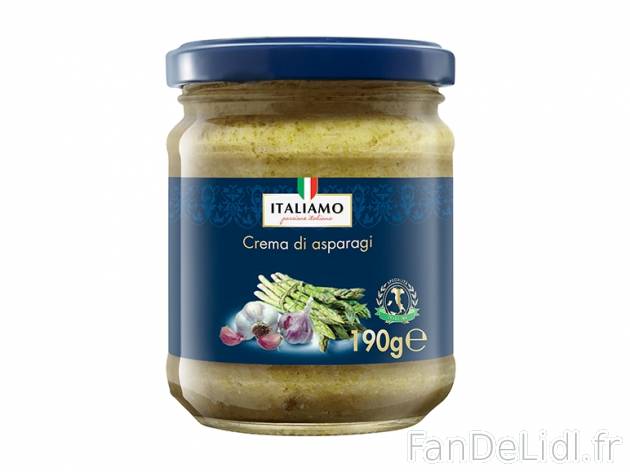 Crème italienne , prezzo 1.99 € per 190 g au choix, 1 kg = 10,47 € EUR. 
- ...