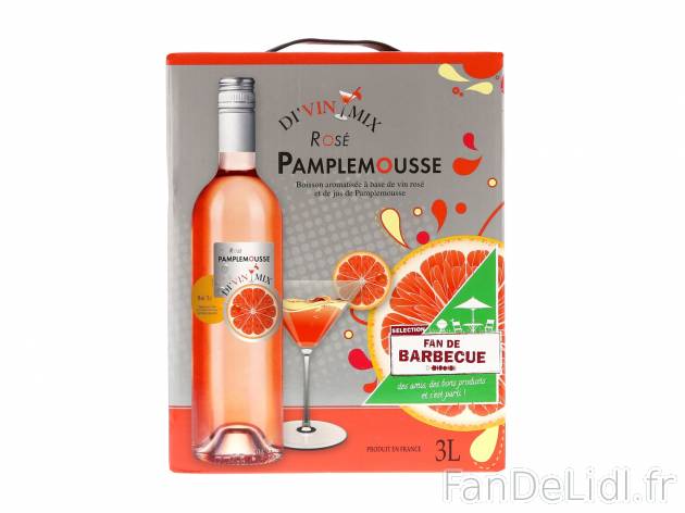Di’Vin Mix Rosé Pamplemousse1 , prezzo 5.99 € 3 L 
-  8 % Vol.