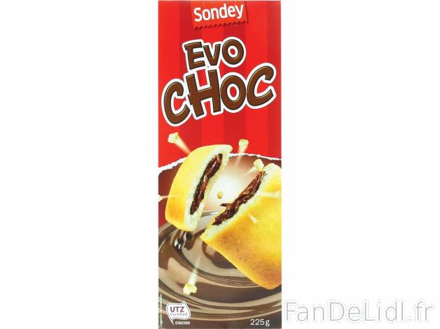 Evo Choc , le prix 0.79 € 
- Le produit de 225 g : 1,05 € (1 kg = 4,67 €)
- ...