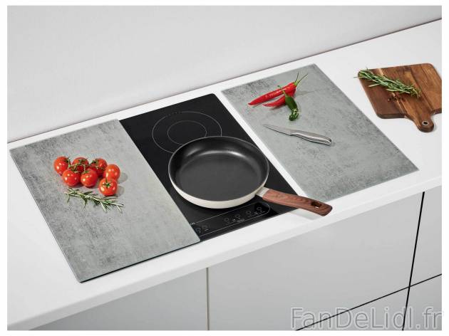 Couvre-plaques de cuisson en verre , le prix 5.99 € 
- Env. 52 x 30 cm chacun
- ...