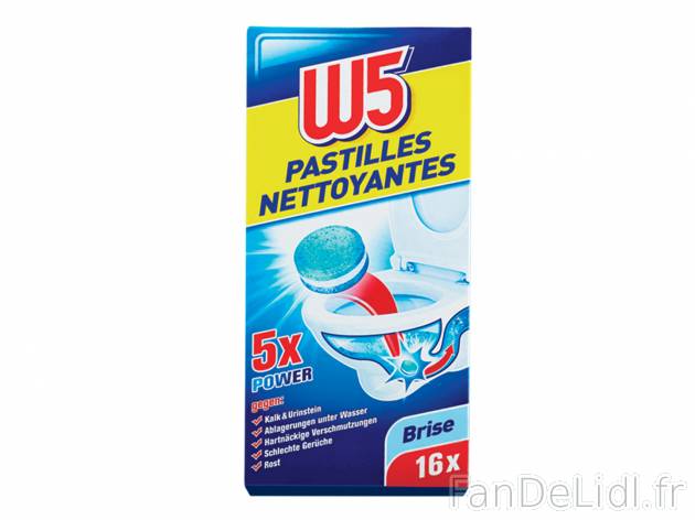 16 pastilles nettoyantes pour WC , prezzo 1.99 € per 400 g au choix 
- Au choix ...