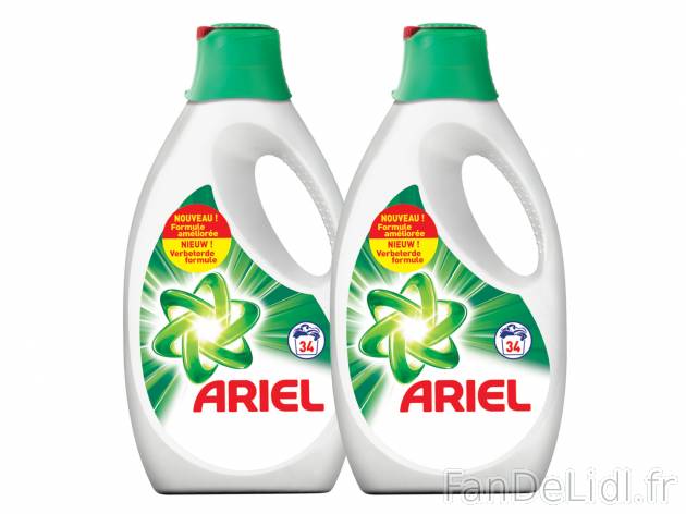 Ariel actilift lessive liquide , prezzo 14.05 € per Soit le lot de 2 x 2,21 L ...