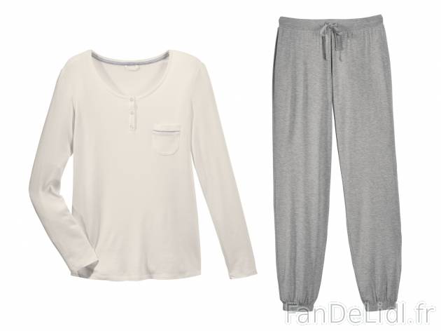 Pyjama femme , prezzo 9.99 € per L&apos;ensemble au choix 
- Ex. : 95 % viscose ...