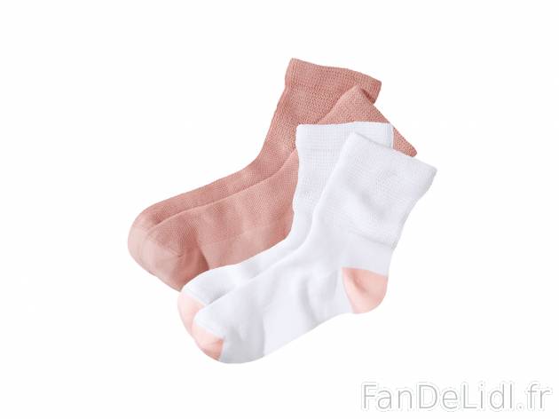 2 paires de chaussettes confort femme , prezzo 2.49 € per Le lot au choix 
- ...