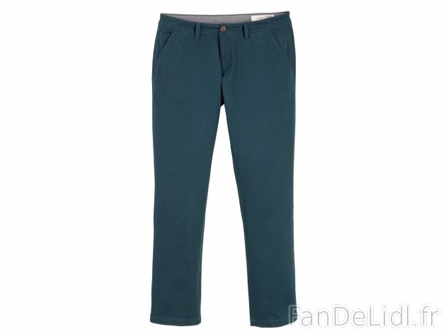 Pantalon en twill , prezzo 11.99 € per L&apos;unité au choix 
- Ex. 98 % ...