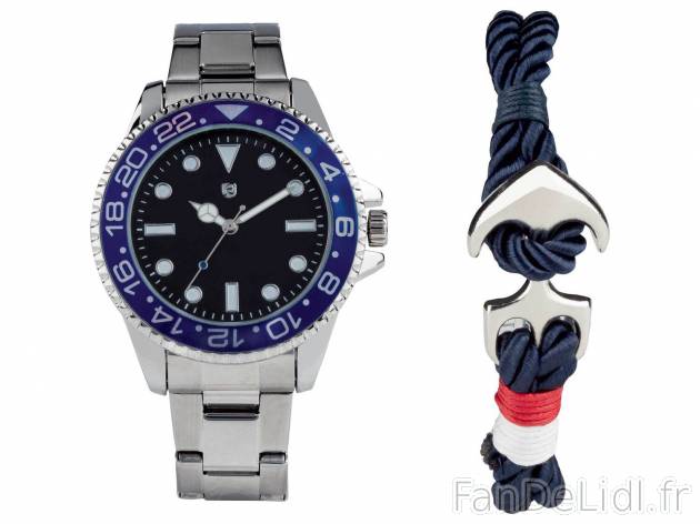 Parure montre et bracelet , le prix 9.99 € 
- Montre avec bracelet assorti
- ...