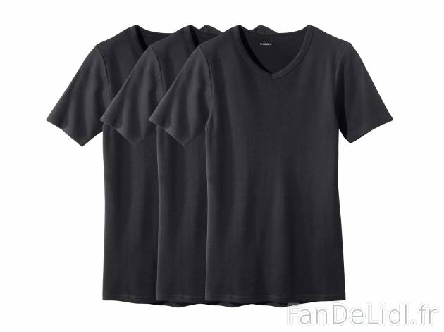 3 t-shirts , prezzo 9.99 € per Le lot au choix 
- Ex. : 100 % coton
- Au choix ...