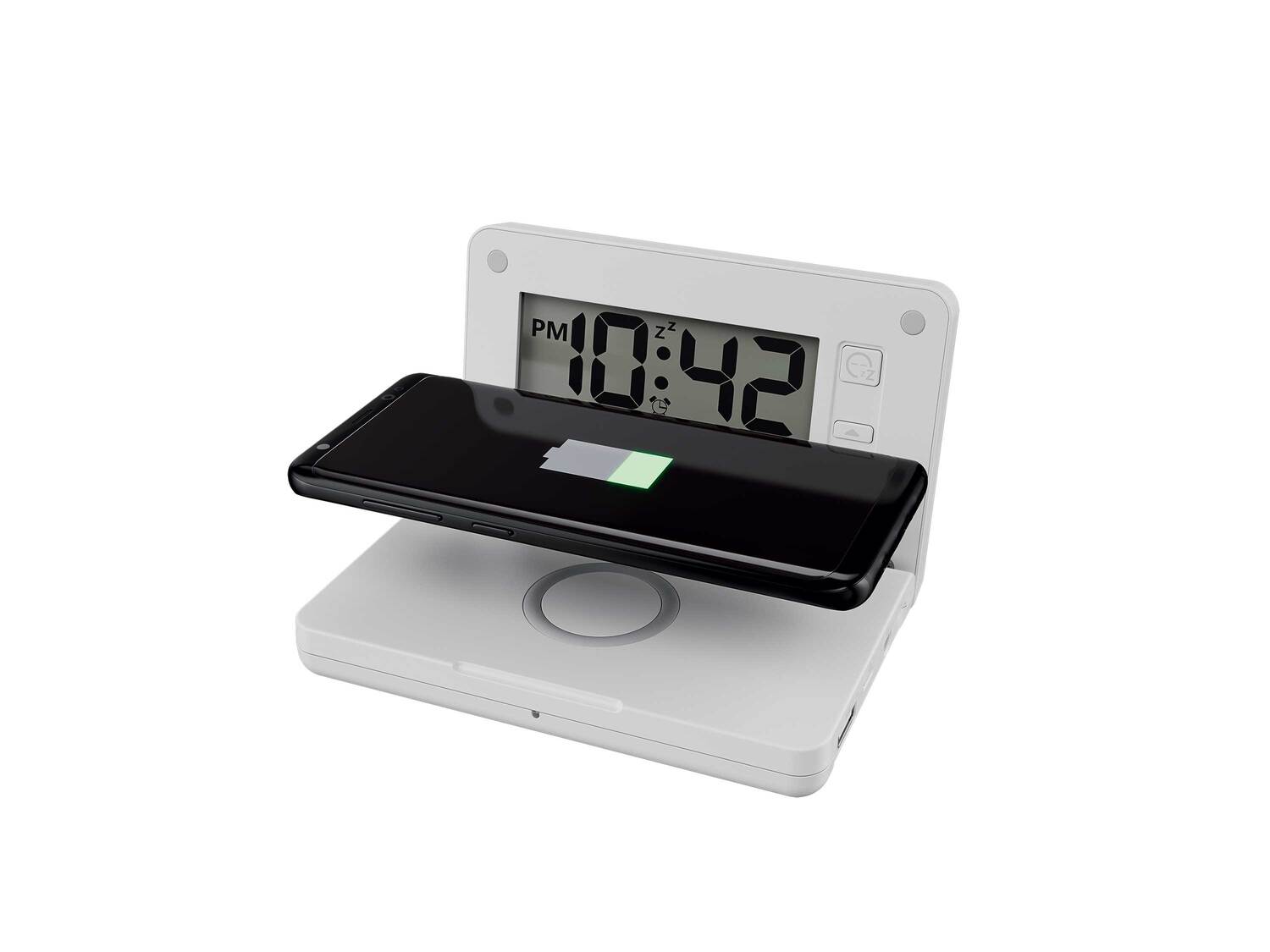 Réveil numérique avec station de charge Qi® Auriol, le prix 24.99 € 
- Puissance ...