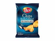Vico Chips Kettle Cooked , le prix 1.25 € 
- Au choix: sel ...