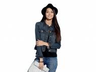 Veste en jean femme