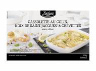 Cassolette au colin, noix de Saint-Jacques et crevettes , le ...
