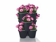 Set de pots de fleurs empilables