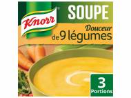 Knorr soupes déshydratées , le prix 0.59 € 
- Le sachet ...