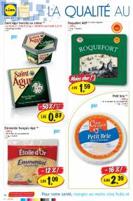 Différents types de fromages: Saint Agur tranche au crème, ...