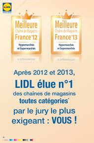 Meilleure chaine de magasins France 2012, 2013