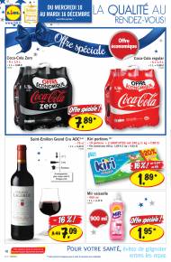 Boissons dans Lidl: Coca-Cola Zero, Coca-Cola regular, bouteille ...