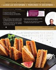 Club sandwichs foie gras, pain d'epices et confit de figues