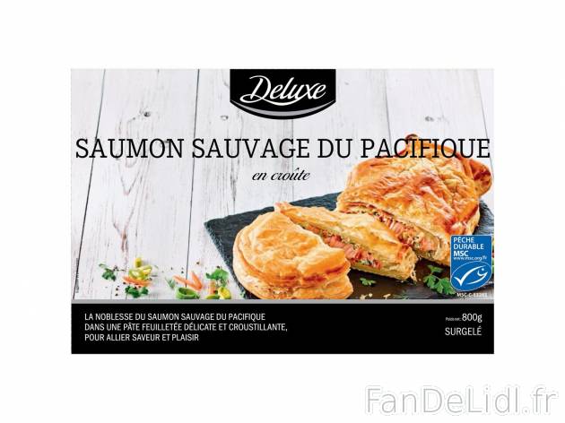 Saumon sauvage du Pacifique en croûte1 , prezzo 5.99 € per 800 g 
    