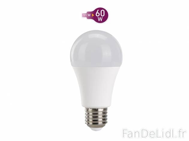 Ampoules LED , prezzo 3.99 € 
- Lot de 2 ampoules au choix : 11 W à 25 W : E27 ...
