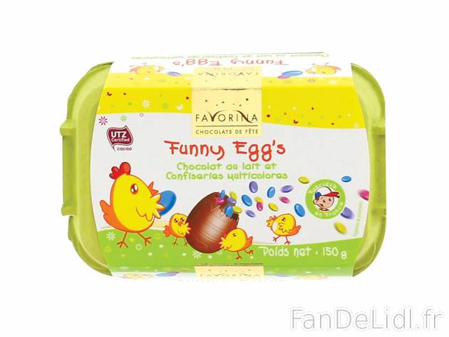 Œufs de Pâques1 , prezzo 2.99 € per 150 g au choix 
- Au choix : Funny egg&apos;s ...