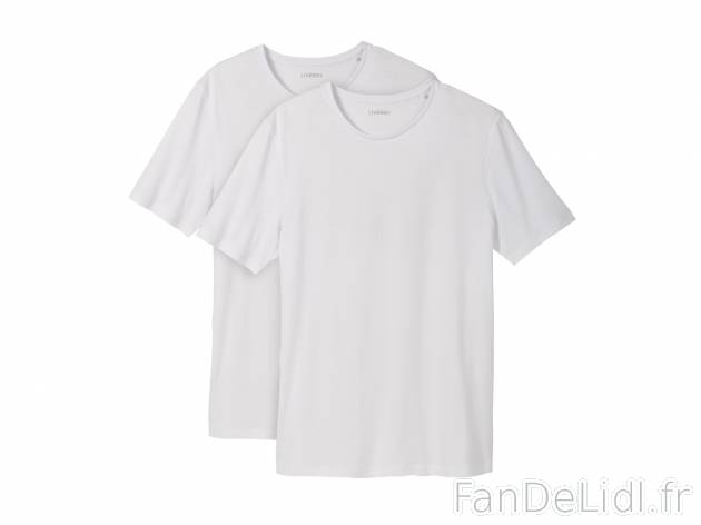 T-shirts , prezzo 5.99 €  
-  100 % coton
-  Lot de 2
-  Coloris au choix