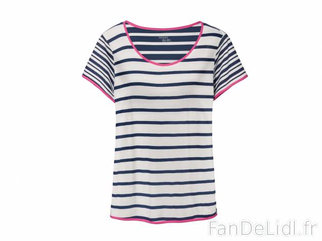 T-shirt femme , prezzo 5.99 €  
-  100 % coton
-  3 modèles au choix
