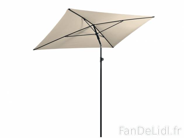 Parasol rectangulaire , prezzo 19.99 € 
- Structure en acier
- Hauteur réglable ...