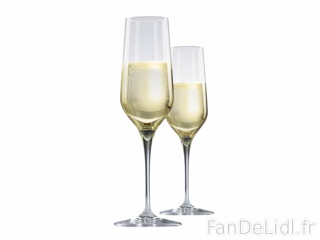 Flûtes à champagne ou verres à vin en cristal , prezzo 6.99 € 
- Lot de 6 ...