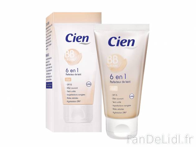 BB crème visage , prezzo 2.99 €  
-  Au choix : peau claire ou medium