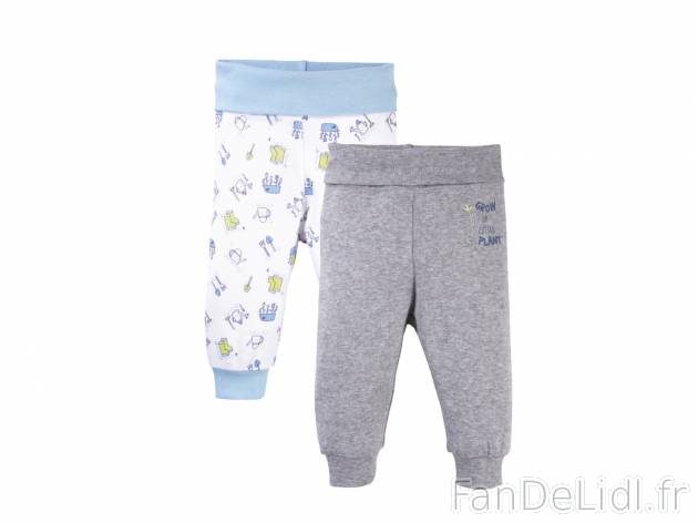 Pantalons molletonnés bébé , prezzo 4.49 € 
- Ex. dessus 100 % coton et taille/bas ...