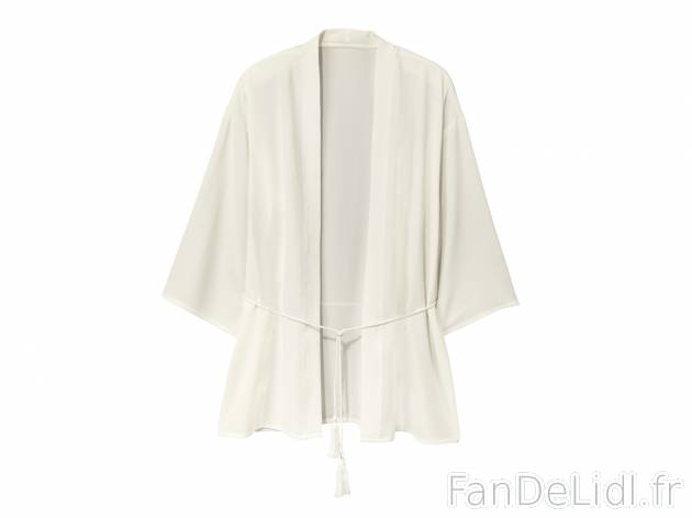 Veste kimono , prezzo 7.99 € 
- Ex. 98 % polyester et 2 % élasthanne (creora®).
- ...