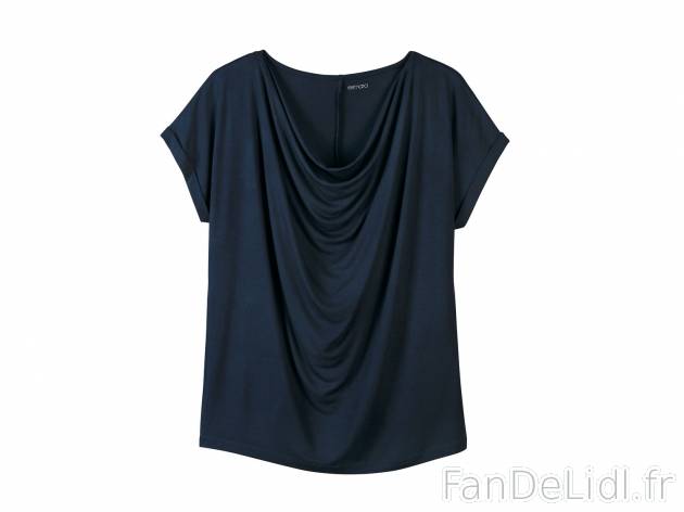 T-shirt femme , prezzo 4.99 € 
- Ex. 95 % viscose (viscose Lenzing) et 5 % élasthanne ...