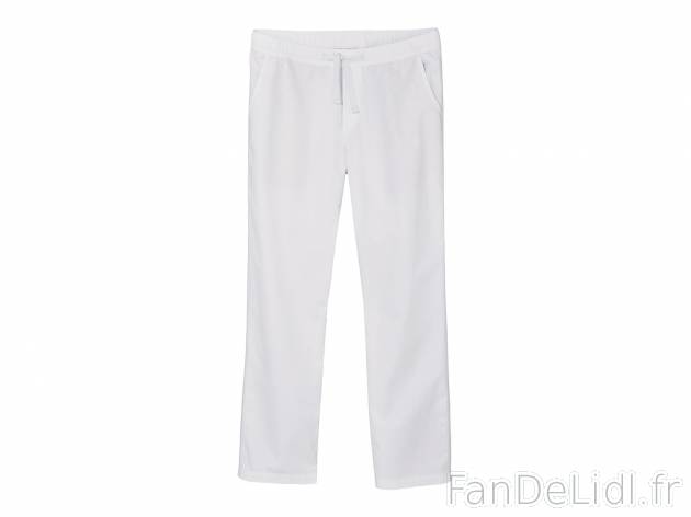 Pantalon homme , prezzo 9.99 €  
-  Ex. 55 % lin et 45 % coton
-  4 coloris au choix